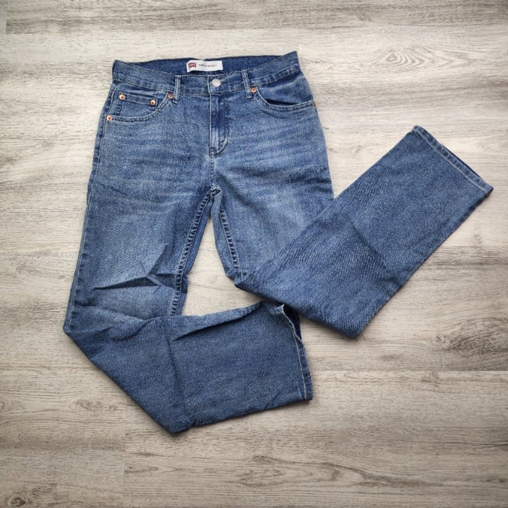 Levi's 514 Straight Legs Cut Casual Jeans Pants Blue Size 16 Regular 28x28